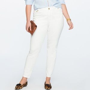 ELOQUII X Katie Sturino White Skinny Jeans Sz 18